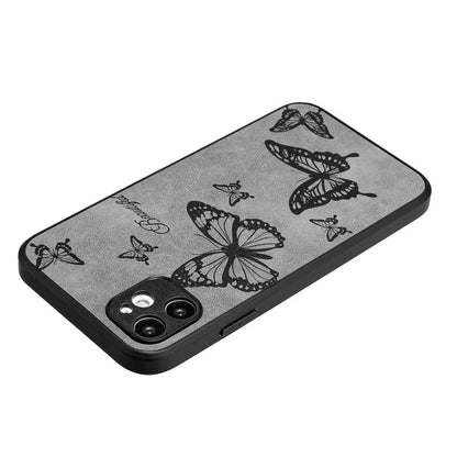 Floral Phone Case for iPhone 11 PU Leather+PC+TPU Bump Proof Back Protector Cover