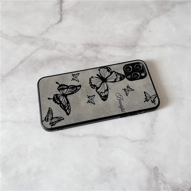 Floral Phone Case for iPhone 11 PU Leather+PC+TPU Bump Proof Back Protector Cover