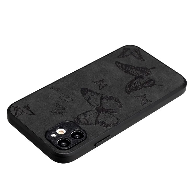Floral Phone Case for iPhone 11 PU Leather+PC+TPU Bump Proof Back Protector Cover