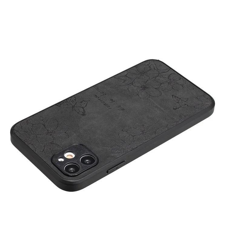 Floral Phone Case for iPhone 11 PU Leather+PC+TPU Bump Proof Back Protector Cover