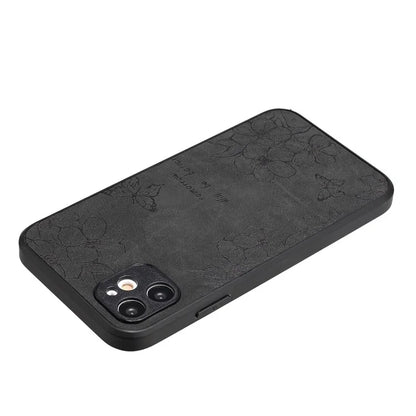 Floral Phone Case for iPhone 11 PU Leather+PC+TPU Bump Proof Back Protector Cover