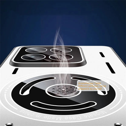 For Xiaomi 14 Magnetic Case TPU+Metal Heat Dissipation Phone Cover with PC Lens Film