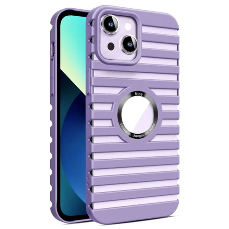For iPhone 13 PC Phone Case Compatible with Magsafe Heat Dissipation Hollow Back Cover