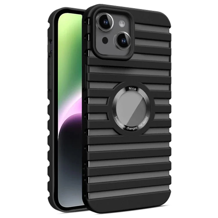 For iPhone 14 Case Compatible with Magsafe Heat Dissipation Hollow-Out PC Phone Cover