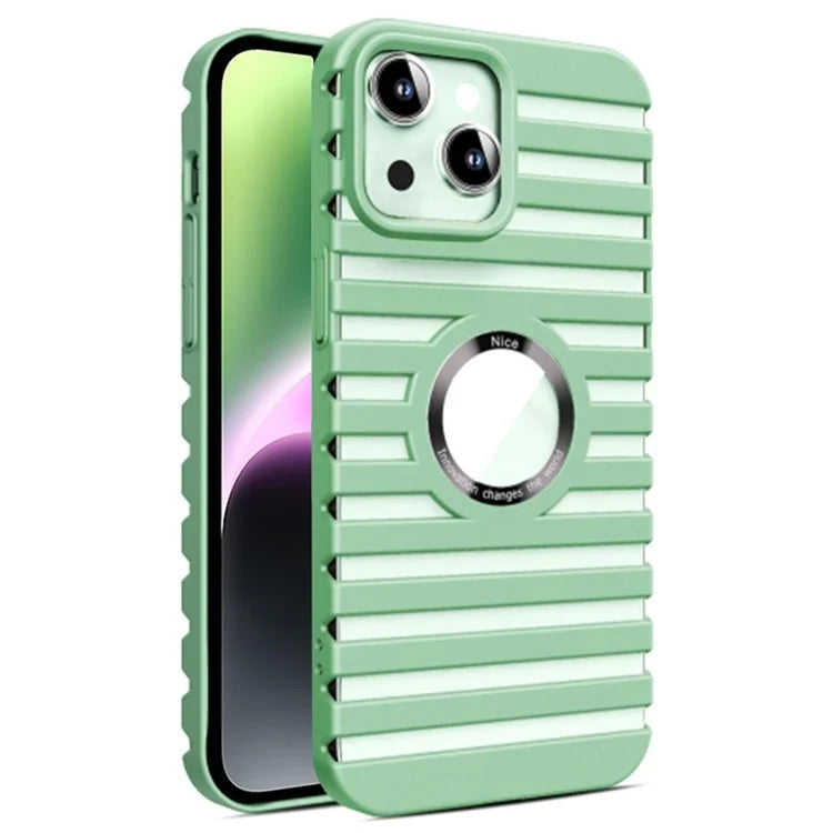For iPhone 14 Case Compatible with Magsafe Heat Dissipation Hollow-Out PC Phone Cover