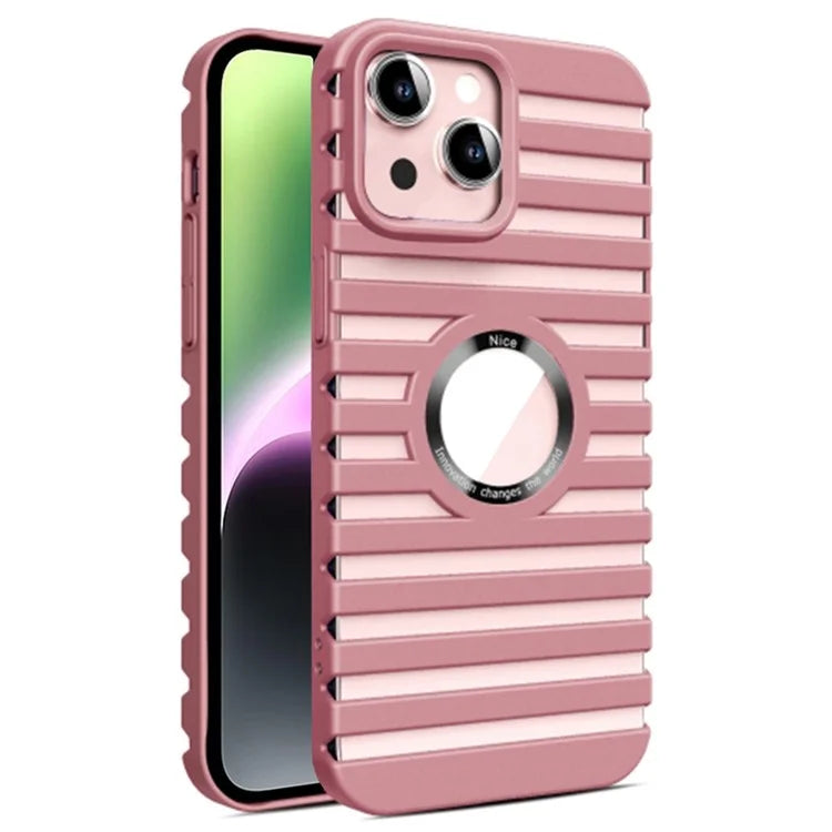 For iPhone 14 Case Compatible with Magsafe Heat Dissipation Hollow-Out PC Phone Cover