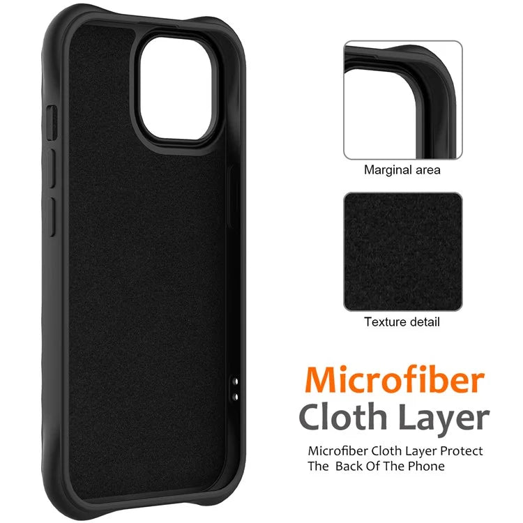 For iPhone 14 Plus Magnetic Phone Case Water Ripple Texture Liquid Silicone Shell with Hand Strap