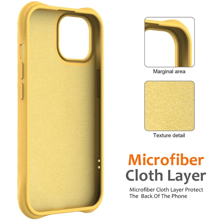 For iPhone 14 Plus Magnetic Phone Case Water Ripple Texture Liquid Silicone Shell with Hand Strap