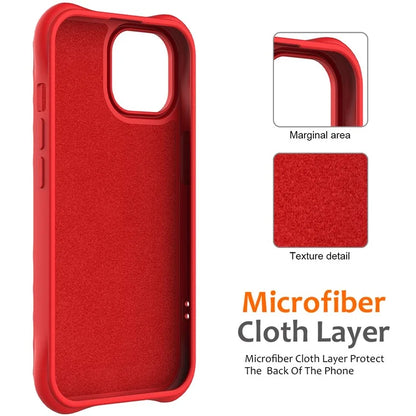For iPhone 14 Plus Magnetic Phone Case Water Ripple Texture Liquid Silicone Shell with Hand Strap