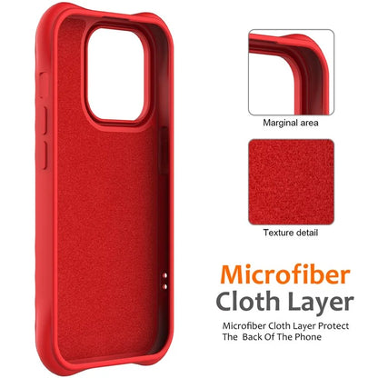 For iPhone 13 Pro Max Magnetic Case Textured Liquid Silicone Phone Case with Strap