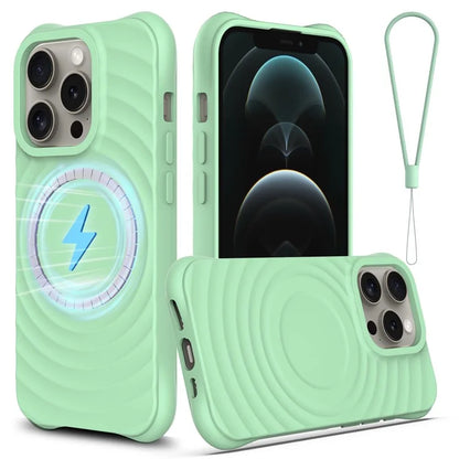 For iPhone 12 / 12 Pro Protective Case Soft Liquid Silicone Phone Cover Compatible with Magsafe