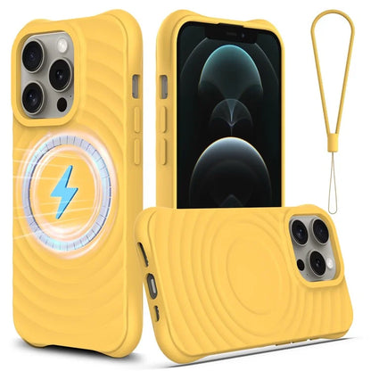 For iPhone 12 / 12 Pro Protective Case Soft Liquid Silicone Phone Cover Compatible with Magsafe