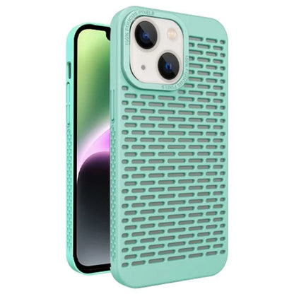 For iPhone 14 Case Fully Wrapped Hollow Hole Heat Dissipation Phone Cover