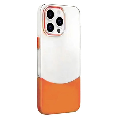 For iPhone 15 Pro Case Splicing Color Hard PC Shockproof Protective Cover