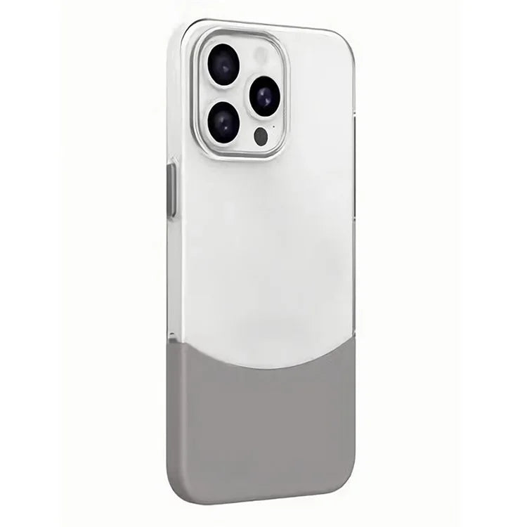 For iPhone 15 Pro Case Splicing Color Hard PC Shockproof Protective Cover