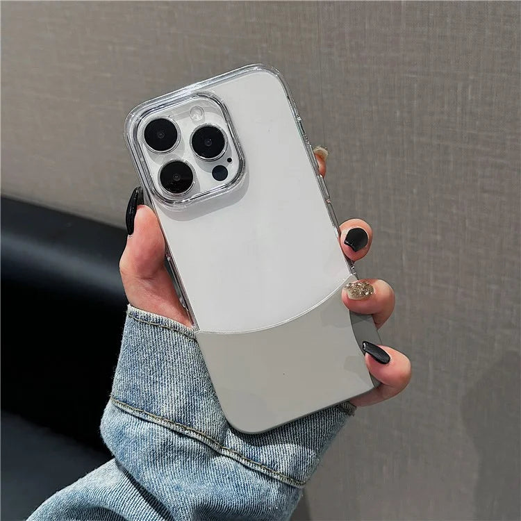 For iPhone 14 Pro Max Bump Proof Case Hard PC Two-Color Splicing Phone Cover