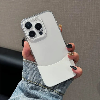 For iPhone 14 Pro Max Bump Proof Case Hard PC Two-Color Splicing Phone Cover