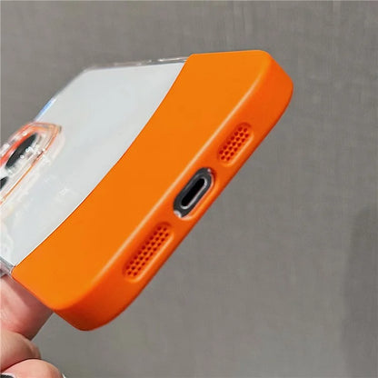 For iPhone 13 Pro Case Shockproof PC Two-Color Splicing Phone Cover
