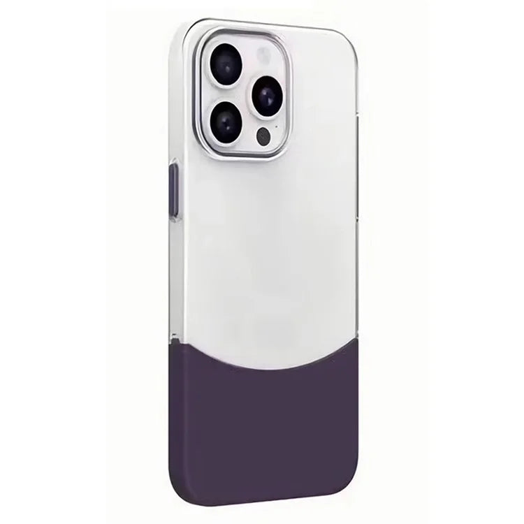 For iPhone 13 Pro Case Shockproof PC Two-Color Splicing Phone Cover