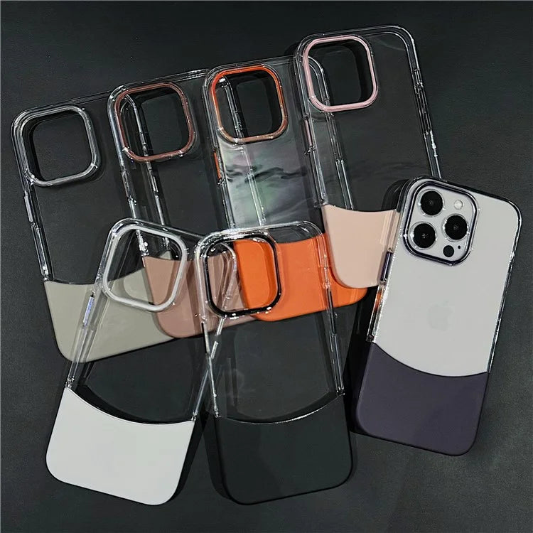 For iPhone 13 Pro Case Shockproof PC Two-Color Splicing Phone Cover