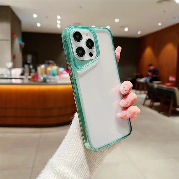 For iPhone 14 Pro Max TPU Case Colorful Frame Protective Phone Cover