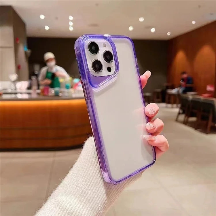 For iPhone 14 Pro Max TPU Case Colorful Frame Protective Phone Cover
