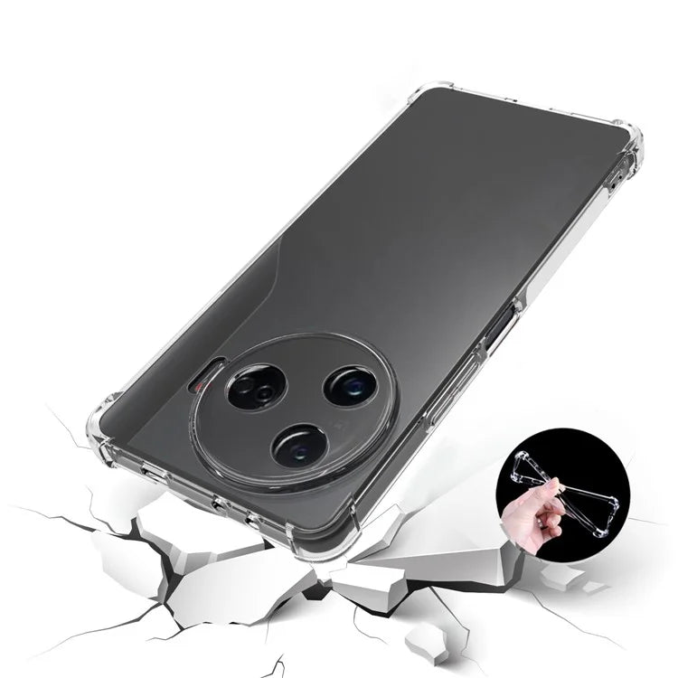 For TECNO Camon 30 Pro 5G Clear TPU Case Thickened Corner Protective Phone Cover