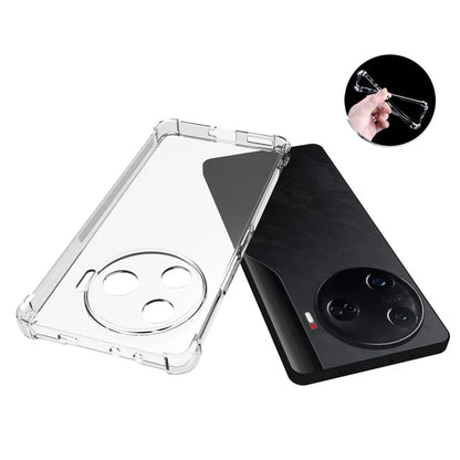 For TECNO Camon 30 Pro 5G Clear TPU Case Thickened Corner Protective Phone Cover