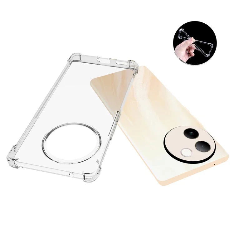 For vivo V30e 5G TPU Case Transparent Airbag Protection Phone Cover