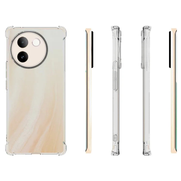 For vivo V30e 5G TPU Case Transparent Airbag Protection Phone Cover