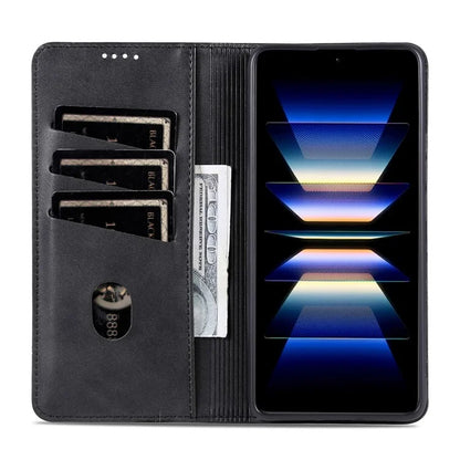 AZNS For Xiaomi Redmi Turbo 3 5G / Poco F6 5G Case PU Leather Magnetic Closure Shockproof Flip Phone Cover