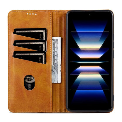 AZNS For Xiaomi Redmi Turbo 3 5G / Poco F6 5G Case PU Leather Magnetic Closure Shockproof Flip Phone Cover