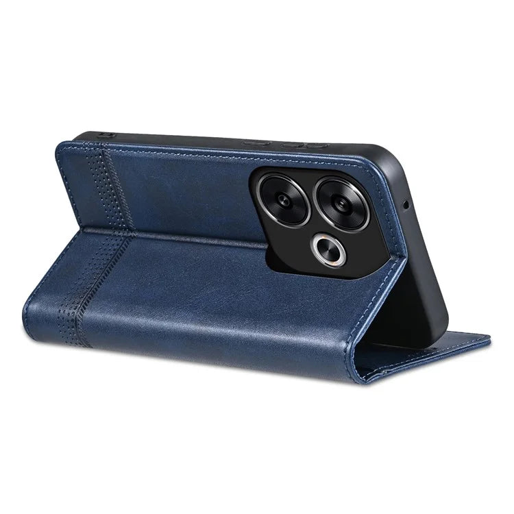 AZNS For Xiaomi Redmi Turbo 3 5G / Poco F6 5G Case PU Leather Magnetic Closure Shockproof Flip Phone Cover
