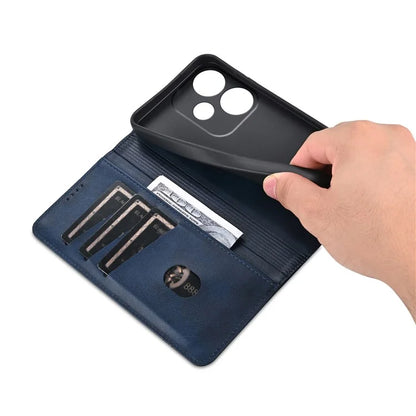 AZNS For Xiaomi Redmi Turbo 3 5G / Poco F6 5G Case PU Leather Magnetic Closure Shockproof Flip Phone Cover