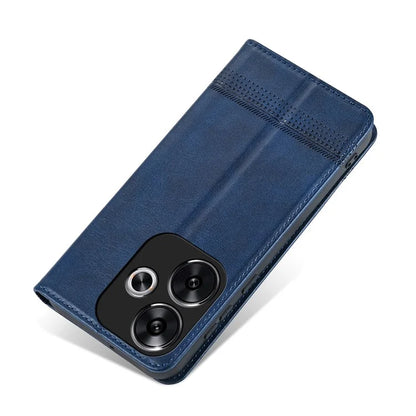 AZNS For Xiaomi Redmi Turbo 3 5G / Poco F6 5G Case PU Leather Magnetic Closure Shockproof Flip Phone Cover