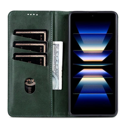 AZNS For Xiaomi Redmi Turbo 3 5G / Poco F6 5G Case PU Leather Magnetic Closure Shockproof Flip Phone Cover