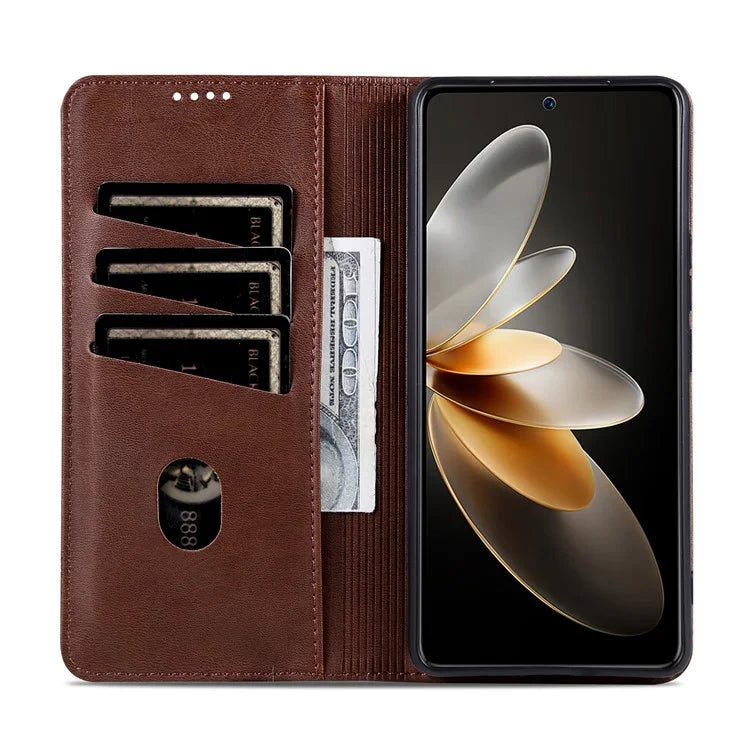 AZNS For Samsung Galaxy M55 5G / C55 5G / F55 5G Case Wallet PU Leather Magnetic Absorption Phone Cover