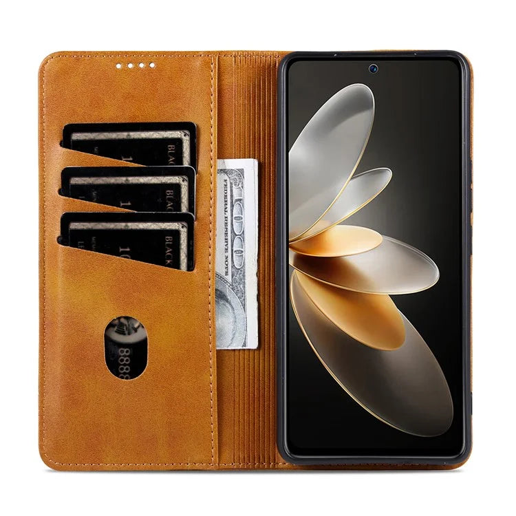 AZNS For Samsung Galaxy M55 5G / C55 5G / F55 5G Case Wallet PU Leather Magnetic Absorption Phone Cover