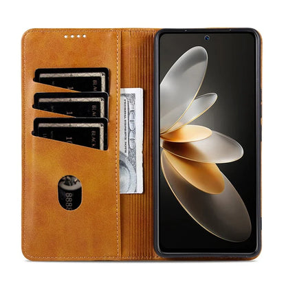 AZNS For Samsung Galaxy M55 5G / C55 5G / F55 5G Case Wallet PU Leather Magnetic Absorption Phone Cover
