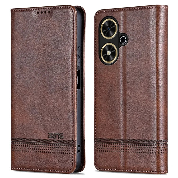 AZNS For Honor Play 50 / Play 50m Case Magnetic Closure PU Leather Flip Phone Cover