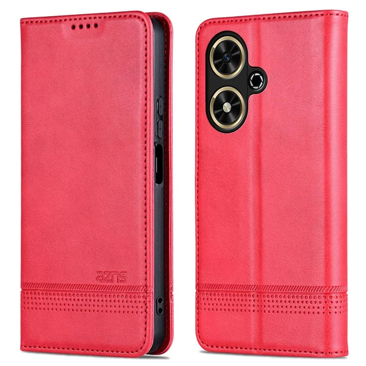 AZNS For Honor Play 50 / Play 50m Case Magnetic Closure PU Leather Flip Phone Cover