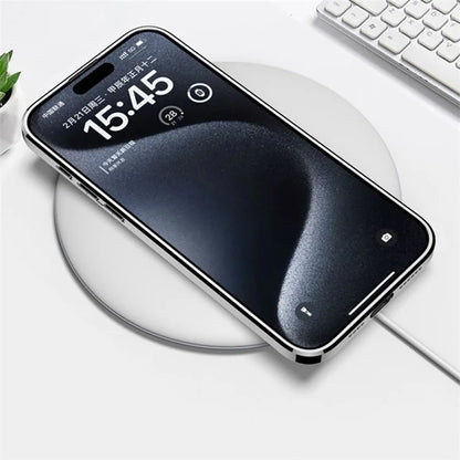 GKK For iPhone 15 Pro Max Case Anti-Scratch Leather+TPU+Hard PC Splice Phone Cover