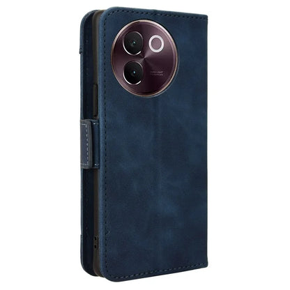 For vivo V30e 5G / V40 Lite 5G Case PU Leather Flip Folio Phone Cover with Multiple Card Holders