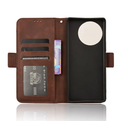 For vivo V30e 5G / V40 Lite 5G Case PU Leather Flip Folio Phone Cover with Multiple Card Holders