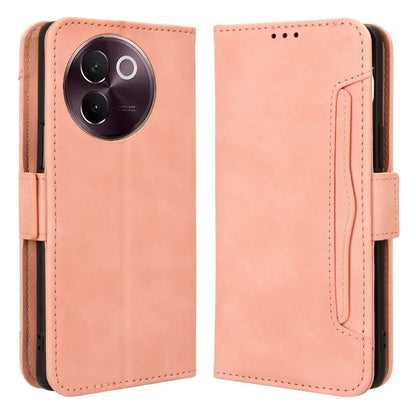 For vivo V30e 5G / V40 Lite 5G Case PU Leather Flip Folio Phone Cover with Multiple Card Holders