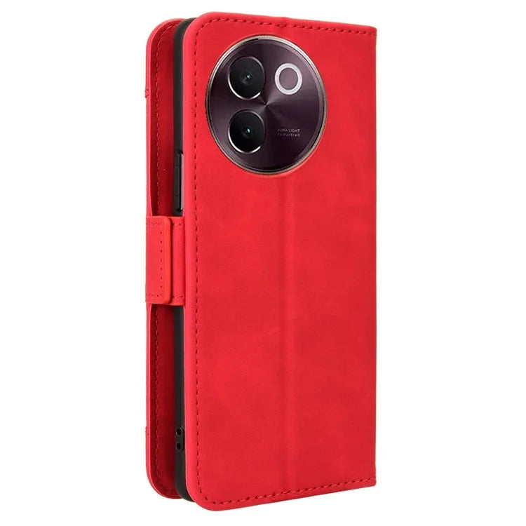 For vivo V30e 5G / V40 Lite 5G Case PU Leather Flip Folio Phone Cover with Multiple Card Holders