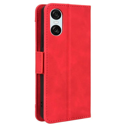 For Sony Xperia 10 VI Case PU Leather Flip Folio Phone Cover with Multiple Card Holders