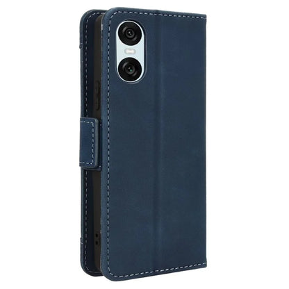 For Sony Xperia 10 VI Case PU Leather Flip Folio Phone Cover with Multiple Card Holders