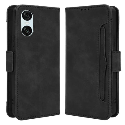 For Sony Xperia 10 VI Case PU Leather Flip Folio Phone Cover with Multiple Card Holders