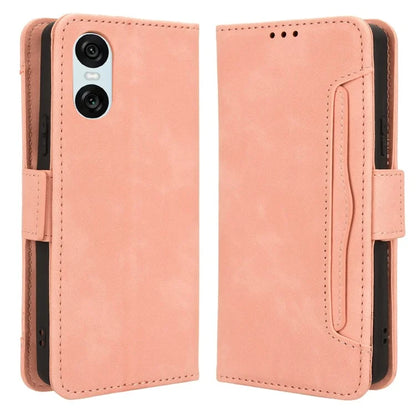 For Sony Xperia 10 VI Case PU Leather Flip Folio Phone Cover with Multiple Card Holders